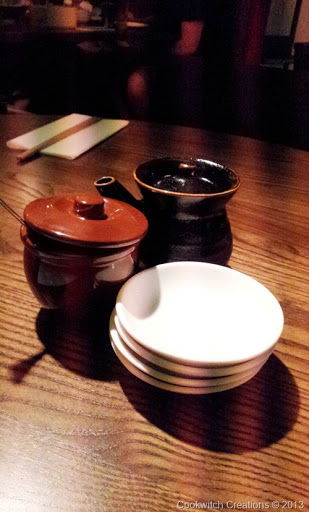 Soy and chilli sauces