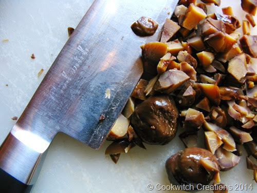 Knife and chestnuts