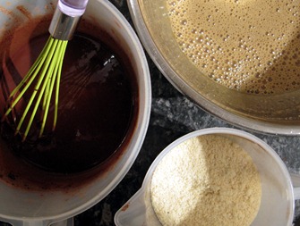 Cocoa and dry ingredients