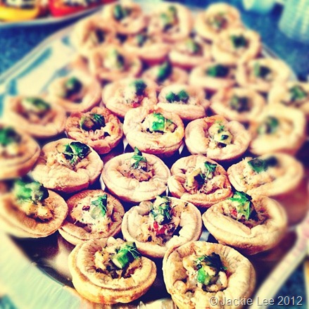 Crab and avocado tartlets