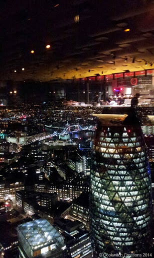 Looking down on the Gherkin
