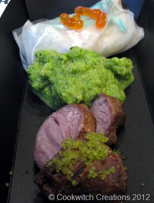 Summer roll and pig cheeks